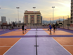 Installed 4 Pickleball Courts for PicklePark in Penang Island