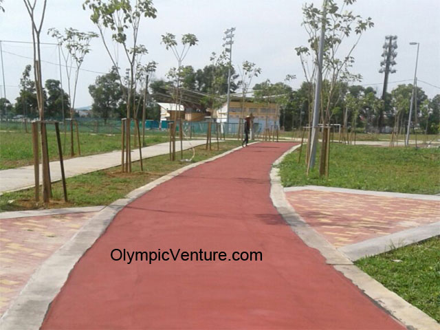 Rubberised Jogging Track Walkway, Taman Peremba, Alor Setar