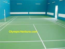 Rubberized Badminton Court for Bukit Jambul Condominium, Penang - Another View