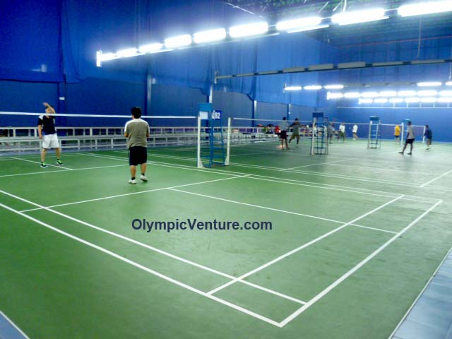17 Olymflex rubberized badminton courts for Dato' Lee Chong Wei Arena / Sports Arena Sentosa, Kuala Lumpur