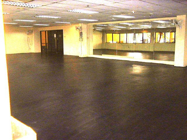 Black Rubberized Gym Floor for a Club in Taman Melawati, KL