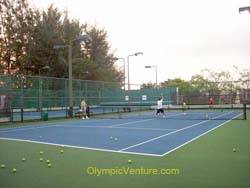 3 rubberized cushion tennis court for Kota Permai Golf and Country Club