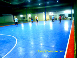Another View of 3 modular interlocking Techtiles futsal courts, Subang Jaya.