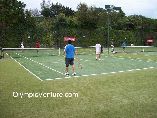 4 tennis courts using Tiger Turf in Penang Sports Club