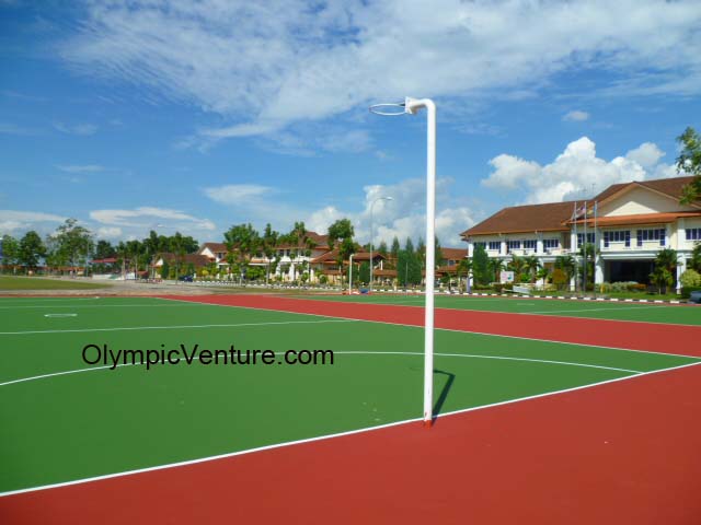 2 netball courts for Polyteknik Seberang Perai in Permatang Pauh, Seberang Jaya