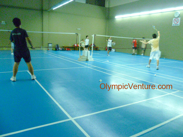 4 Badminton Courts using Olymflex Rubberized Floor for Ritz Badminton Hall in Jaya Square, Kuala Lumpur.