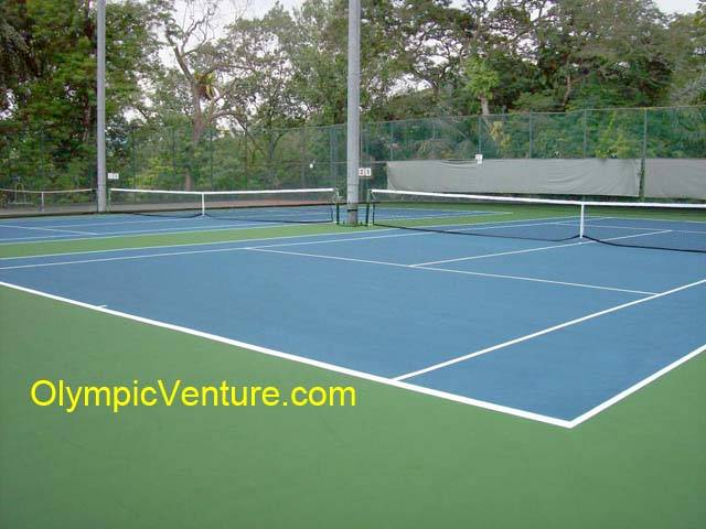 2 rubberized cushioned tennis courts for Royal Lake Club, KL