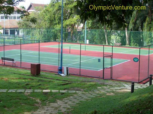 Another view of 2 tennis hard courts for Saujana Golf and Country Club, Kuala Lumpur