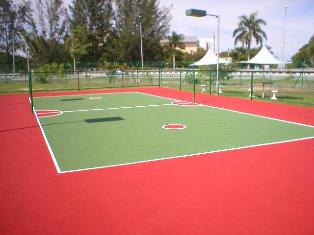 A Sepak Takraw Court using Plexipave for Intel Penang
