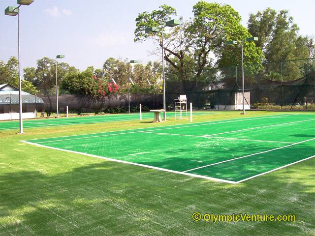 Two Tennis Courts using Tiger Turf for Sungai Petani Club in Kedah.