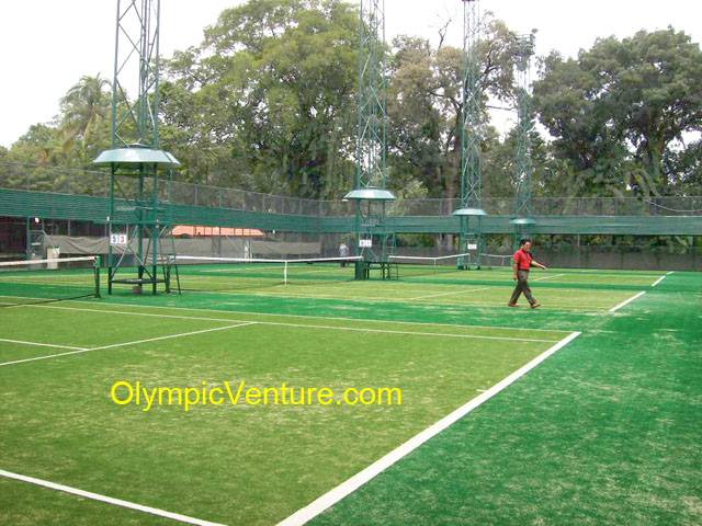 4 synthetic turf tennis courts for Royal Lake Club, Kuala Lumpur