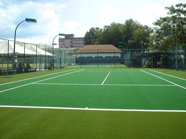 Two Tennis Courts using Tiger Turf for Royal Selangor Club in Bukit Kiara